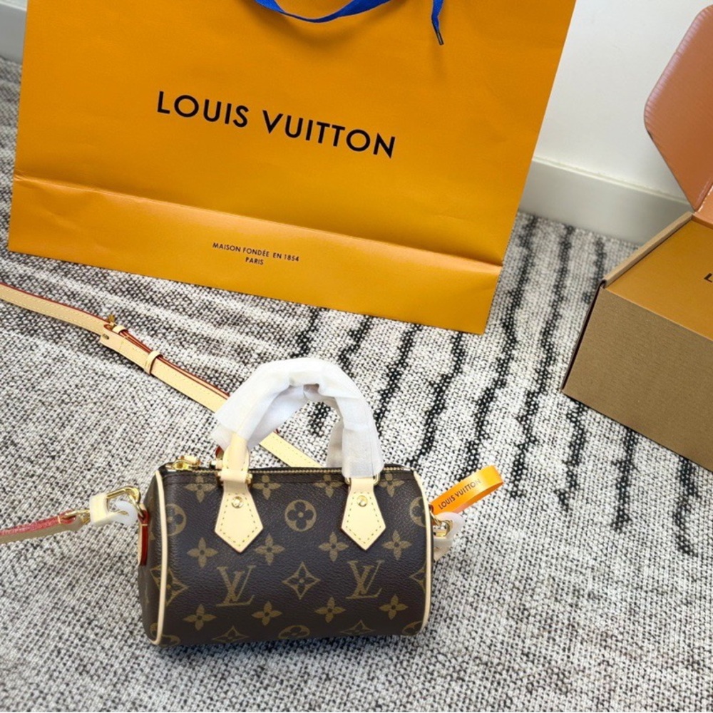 Louis Vuitton Gold and Brown Mini Bag
